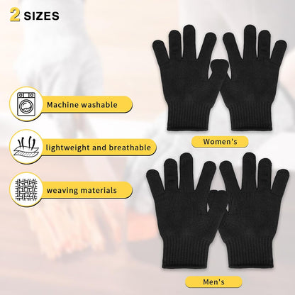 Cut Resistant Gloves, Level 5, Non-Slip Grip, Machine Washable, for Kitchen, Oyster Shucking, Woodworking