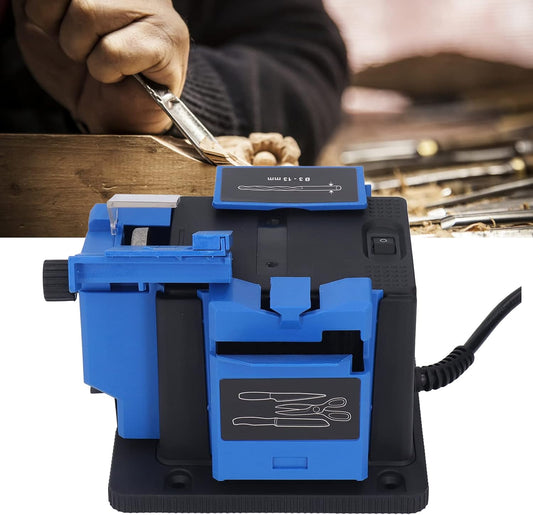 Multi Task Sharpener Tool, 65W Drill Bit Sharpener Multifunctional Electric Knife Sharpener High Strength Electric Cutter Sharpening Machine 15 to 50 Degree Angle for Grinding