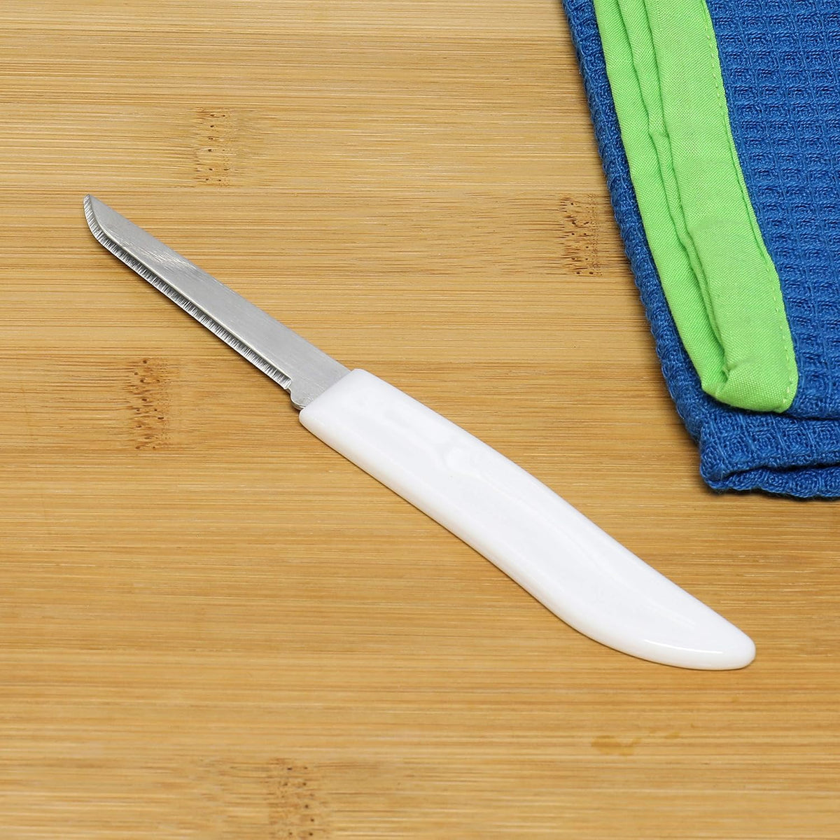 Select Paring Knife Set, 2.5 Inch Blade 6 Inches In Length 4 Piece Set, Stainless Steel/Black