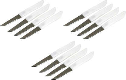 Select Paring Knife Set, 2.5 Inch Blade 6 Inches In Length 4 Piece Set, Stainless Steel/Black