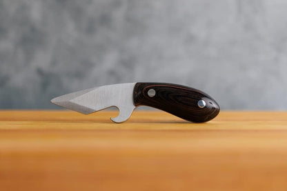 Brew Shucker Oyster Knife with Bottle Opener, Walnut