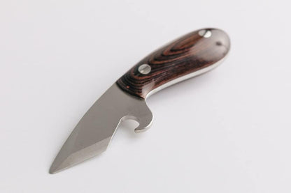 Brew Shucker Oyster Knife with Bottle Opener, Walnut