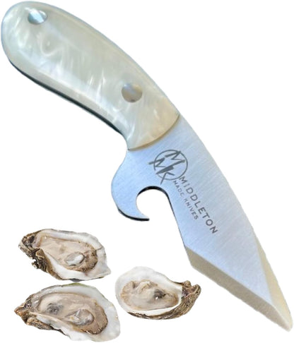 Brew Shucker Oyster Knife with Bottle Opener, Walnut