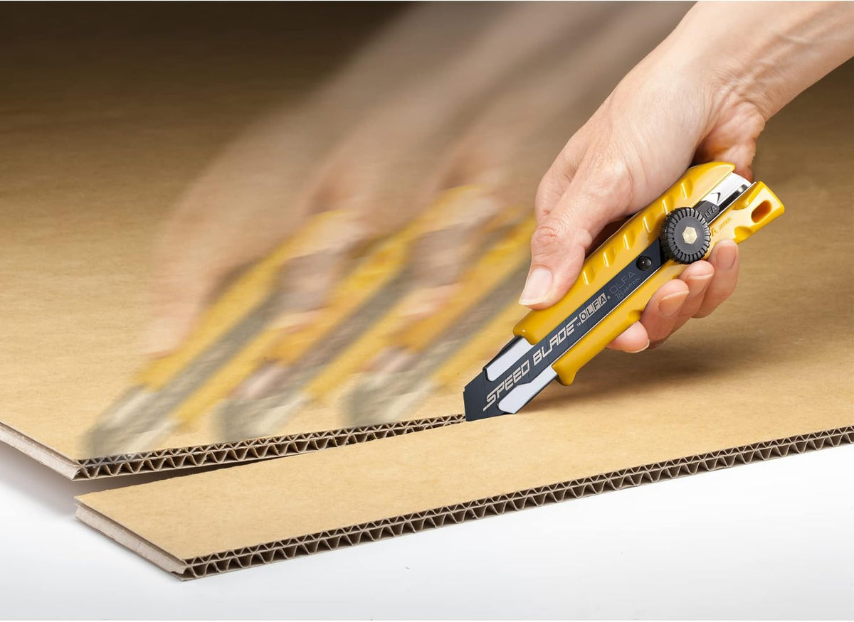 18mm Heavy-Duty Utility Knife (L-1) - Ratchet Lock, Snap-Off Blade