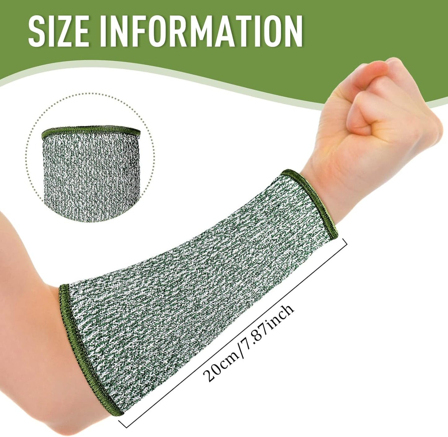 3 Pairs Arm Protectors for Thin Skin and Bruising Cut Resistant Forearm Sleeve Level 5 Arm Burn Protection Sleeve(12.6 Inch,Black)