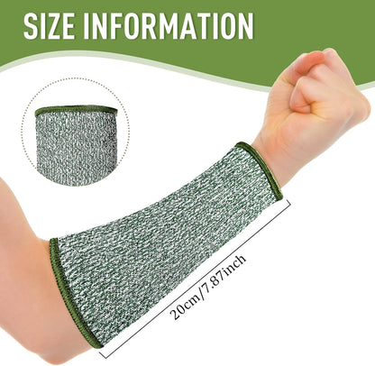 3 Pairs Arm Protectors for Thin Skin and Bruising Cut Resistant Forearm Sleeve Level 5 Arm Burn Protection Sleeve(12.6 Inch,Black)