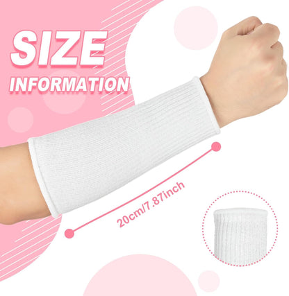 3 Pairs Arm Protectors for Thin Skin and Bruising Cut Resistant Forearm Sleeve Level 5 Arm Burn Protection Sleeve(12.6 Inch,Black)