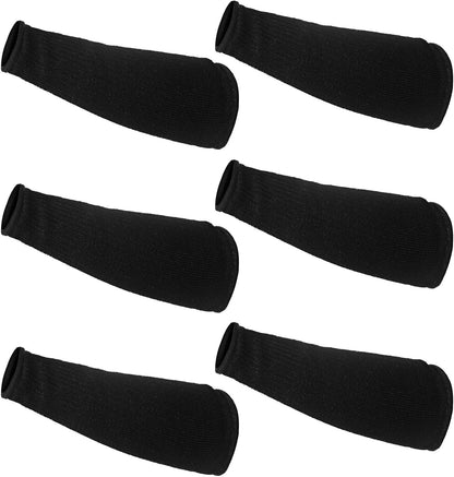 3 Pairs Arm Protectors for Thin Skin and Bruising Cut Resistant Forearm Sleeve Level 5 Arm Burn Protection Sleeve(12.6 Inch,Black)