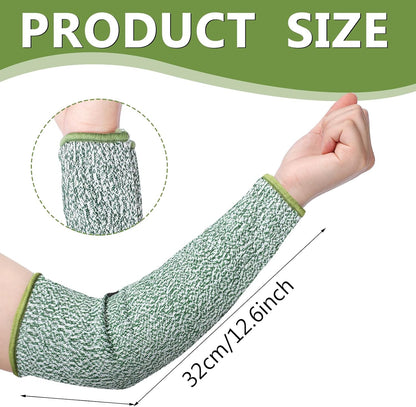 3 Pairs Arm Protectors for Thin Skin and Bruising Cut Resistant Forearm Sleeve Level 5 Arm Burn Protection Sleeve(12.6 Inch,Black)