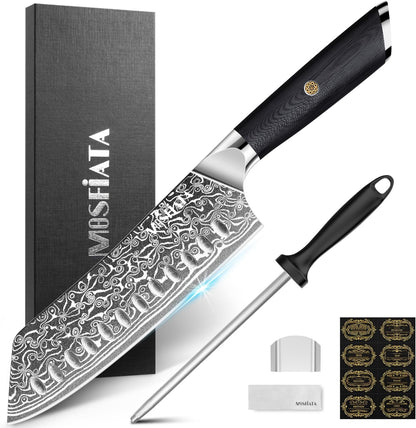 Damascus Fruit Knife 4", Ultra Sharp Paring Knife, 67 Layers Damascus Steel VG10 Core Multipurpose Small Kitchen Knife Professional Peeling Knives, G10 Handle with Rivet Chef Gift