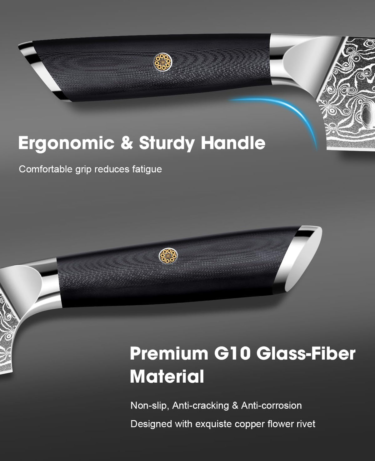 Damascus Fruit Knife 4", Ultra Sharp Paring Knife, 67 Layers Damascus Steel VG10 Core Multipurpose Small Kitchen Knife Professional Peeling Knives, G10 Handle with Rivet Chef Gift