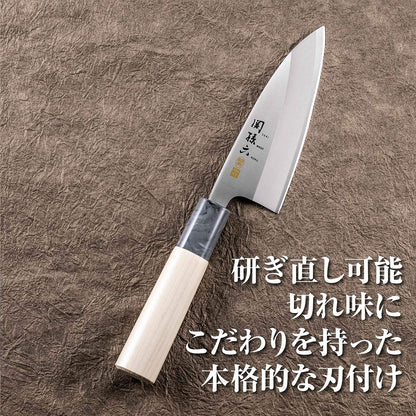 AK5060 Deba Knife Seki Magoroku Ginju, Stainless Steel, 4.1 inches (105 mm), Made in Japan, Easy to Clean