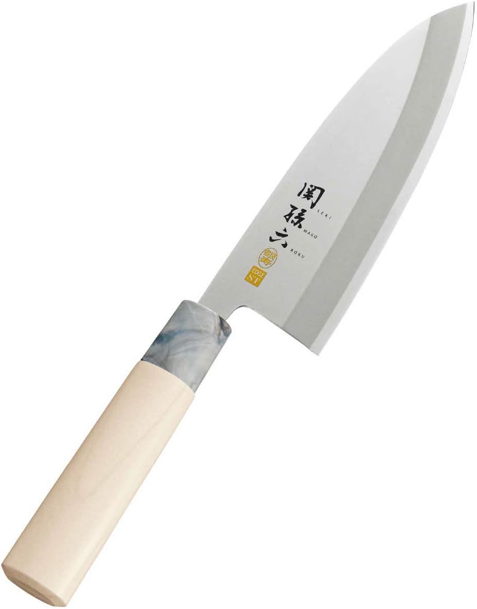 AK5060 Deba Knife Seki Magoroku Ginju, Stainless Steel, 4.1 inches (105 mm), Made in Japan, Easy to Clean