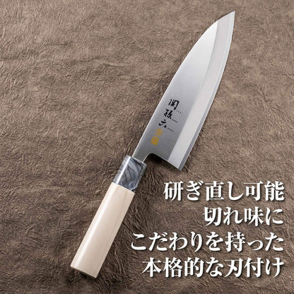AK5060 Deba Knife Seki Magoroku Ginju, Stainless Steel, 4.1 inches (105 mm), Made in Japan, Easy to Clean