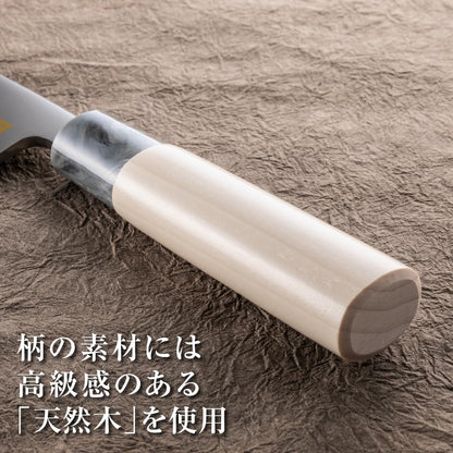 AK5060 Deba Knife Seki Magoroku Ginju, Stainless Steel, 4.1 inches (105 mm), Made in Japan, Easy to Clean