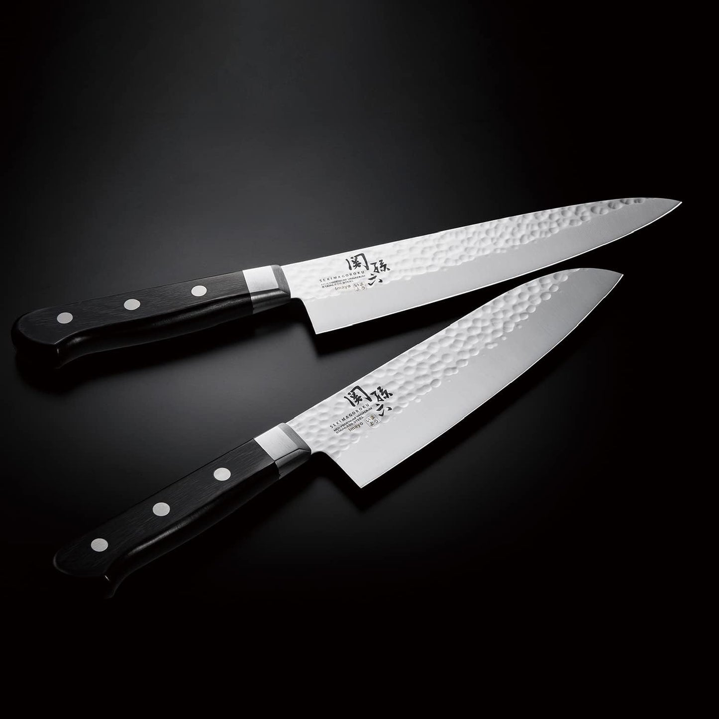 Corporation AB5461 Seki Magoroku Petty Knife, Hammered Knife, 4.7 inches (120 mm), Made in Japan