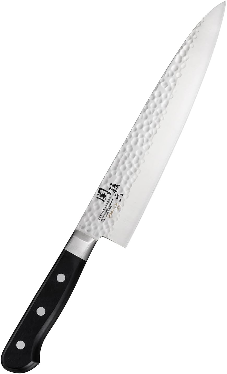 Corporation AB5461 Seki Magoroku Petty Knife, Hammered Knife, 4.7 inches (120 mm), Made in Japan