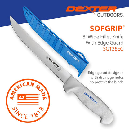 SOFGRIP 8" Tiger Edge Scalloped Knife with Edge Guard