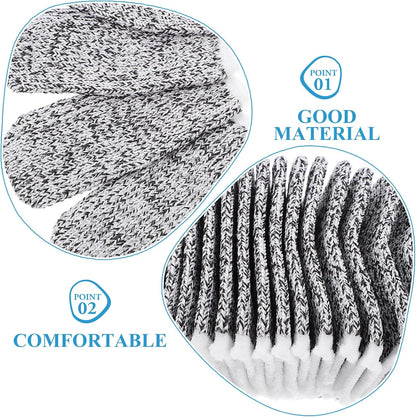 60pcs Cut-Resistant Finger Sleeve Protectors, Breathable Nylon Finger Caps with Fingertip Guard for Kitchen Cutting and DIY Work Safety