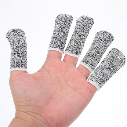 60pcs Cut-Resistant Finger Sleeve Protectors, Breathable Nylon Finger Caps with Fingertip Guard for Kitchen Cutting and DIY Work Safety