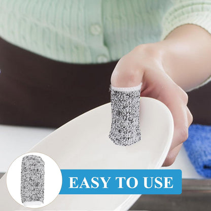 60pcs Cut-Resistant Finger Sleeve Protectors, Breathable Nylon Finger Caps with Fingertip Guard for Kitchen Cutting and DIY Work Safety