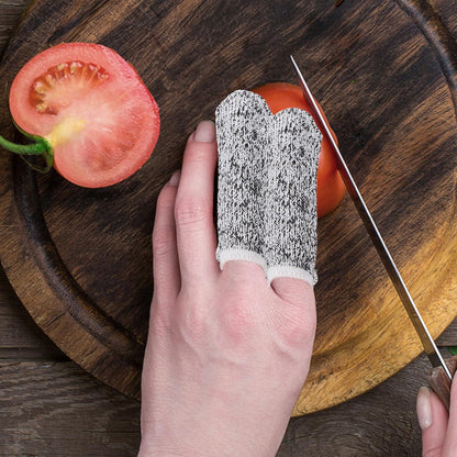 60pcs Cut-Resistant Finger Sleeve Protectors, Breathable Nylon Finger Caps with Fingertip Guard for Kitchen Cutting and DIY Work Safety