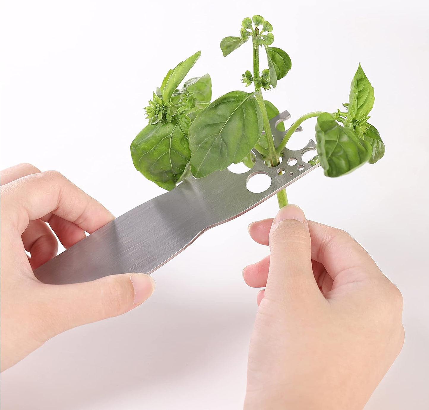 Stainless Steel Herb Stripper -Kale & Herb Stripper, for Leafy Greens and Woody Herbs, Kale Kitchen Gadgets Leaf Stripping Tool Separator