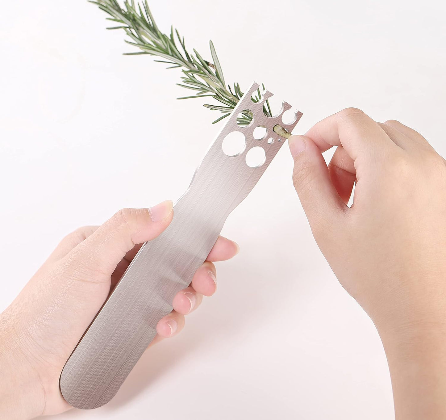 Stainless Steel Herb Stripper -Kale & Herb Stripper, for Leafy Greens and Woody Herbs, Kale Kitchen Gadgets Leaf Stripping Tool Separator