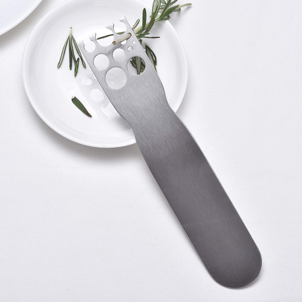 Stainless Steel Herb Stripper -Kale & Herb Stripper, for Leafy Greens and Woody Herbs, Kale Kitchen Gadgets Leaf Stripping Tool Separator