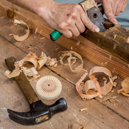 Brush Wheel Core Reusable Polishing and Cleaning Brush for Drill Attachments for Crevices and Rust Removal Multi-Row Bristle Design