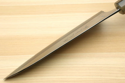 Yoshihiro High Speed Steel HAP40 Gyuto Chefs Knife with Ocean Blue Handle (8.25" (210mm))