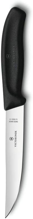 6.7903.12 Swiss Classic Gourmet Steak Knife Ideal for Slicing a Wide Variety of Steak Cuts Straight Blade in Black, 4.7 inches