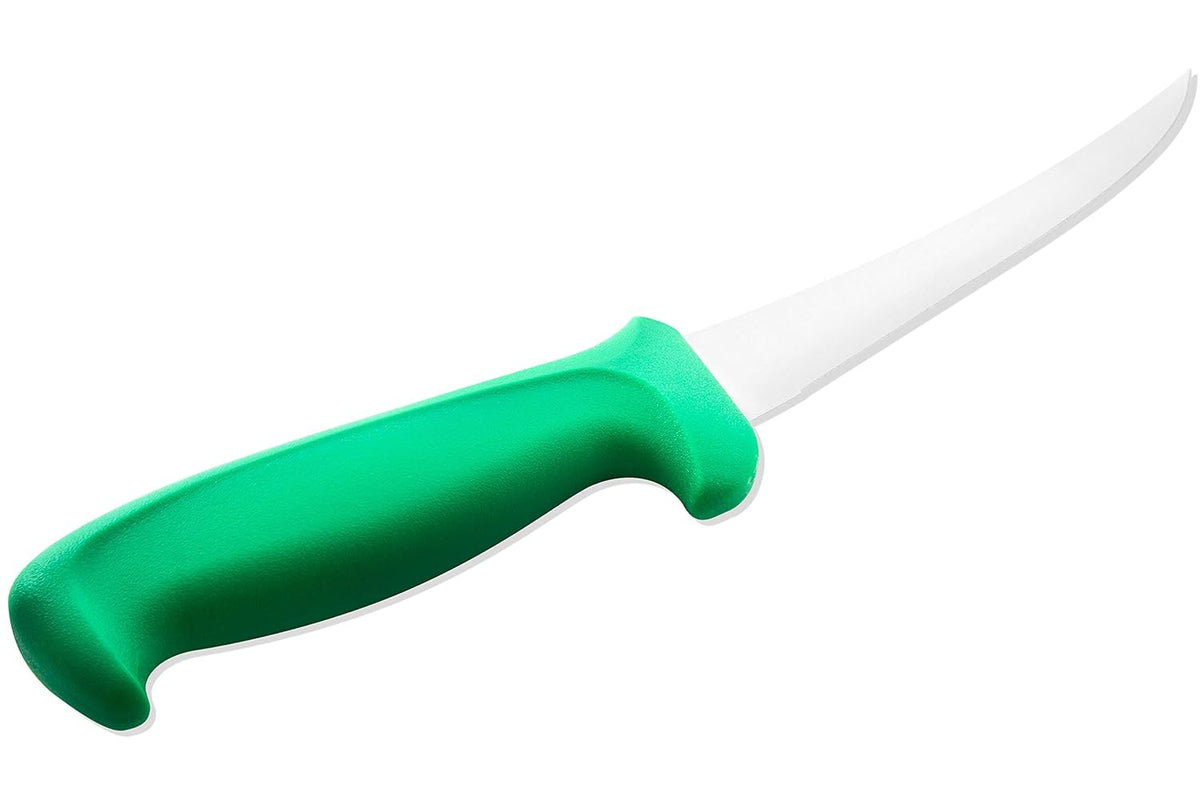 G5607-6 6-Inch Curved Semi-Stiff Boning Knife, Green