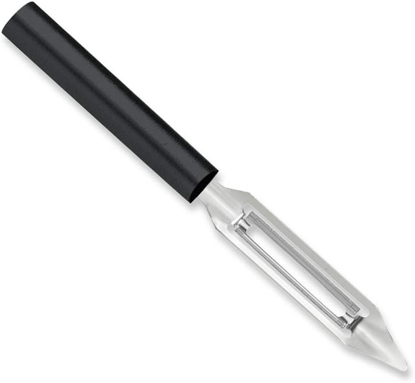 Vegetable Peeler (R132), Silver Handle | 1.75" Stainless Steel Swiveling Blade, Silver Cast Aluminum Handle