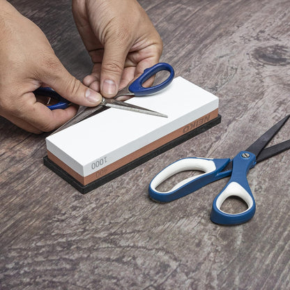 NEIKO 54003A Whetstone, Knife Sharpening Stone, 3000 & 8000 Grit, Coarse, 2 Side Sharpener Stone, Water Sharpening Stone Set, Scissor, Blade, Kitchen Knife Sharpener Stone, Wet Stone Sharpening Kit