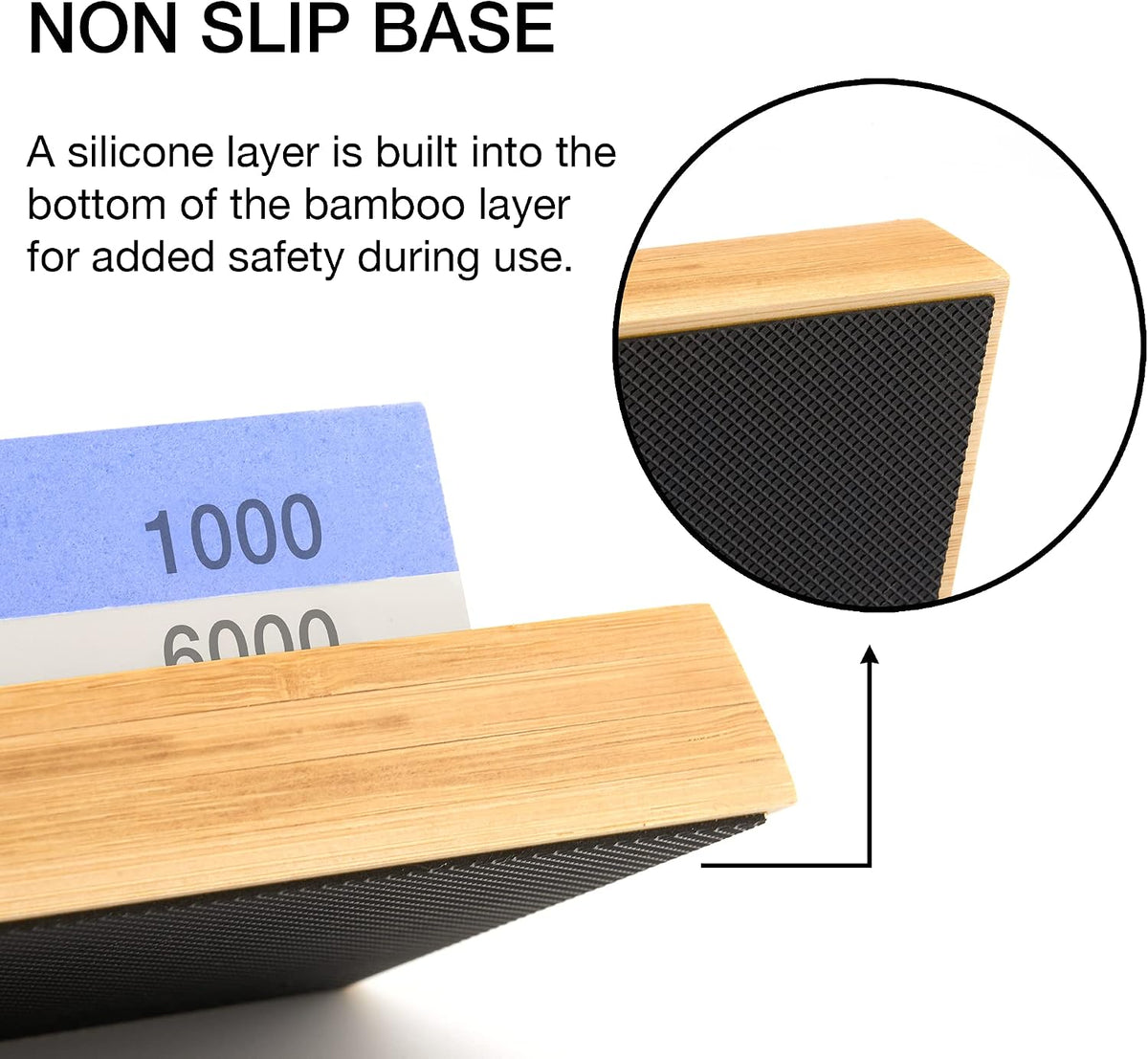 NEIKO 54003A Whetstone, Knife Sharpening Stone, 3000 & 8000 Grit, Coarse, 2 Side Sharpener Stone, Water Sharpening Stone Set, Scissor, Blade, Kitchen Knife Sharpener Stone, Wet Stone Sharpening Kit