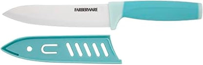 5-Inch Ceramic Utility Knife with Blade Cover, Red