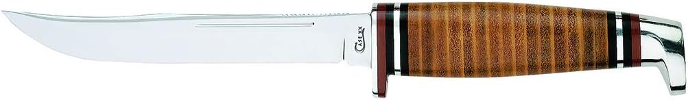 Case WR XX Pocket Knife Fixed Blade Polished Leather Item #379 - (M 3 Finn SS) - Length Closed: 6 1/2 Overall Inches