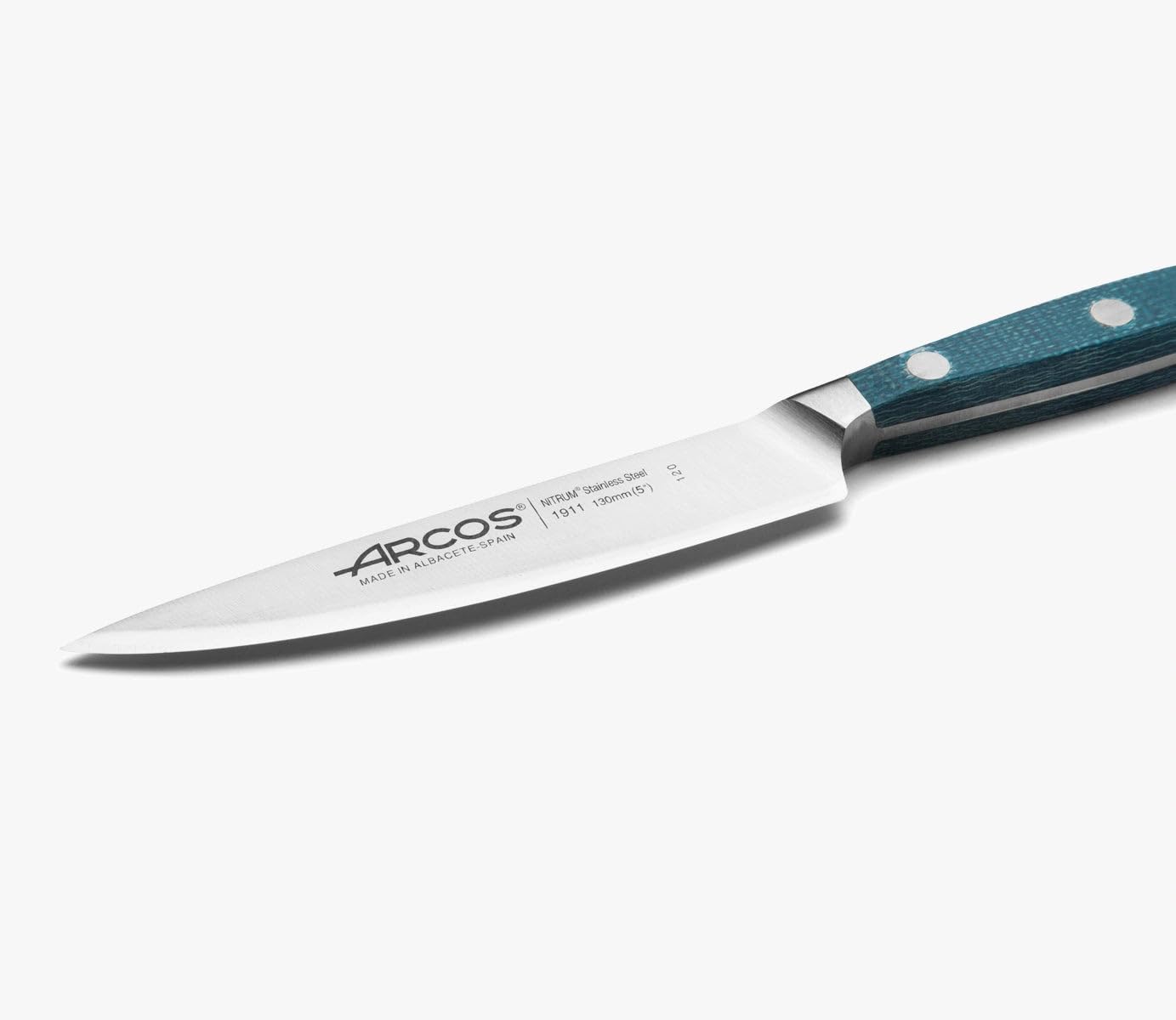 Arcos Forged Paring Knife 4 Inch Stainless Steel. Sharp Kitchen Knife for Peeling Fruits and Vegetables. Ergonomic Polyoxymethylene Handle and 100mm Blade. Series Manhattan. Color Black