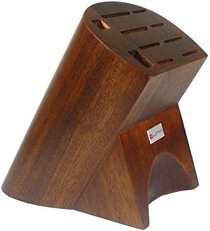 Knife Block 10-Slot Burmese Walnut Knife Block…