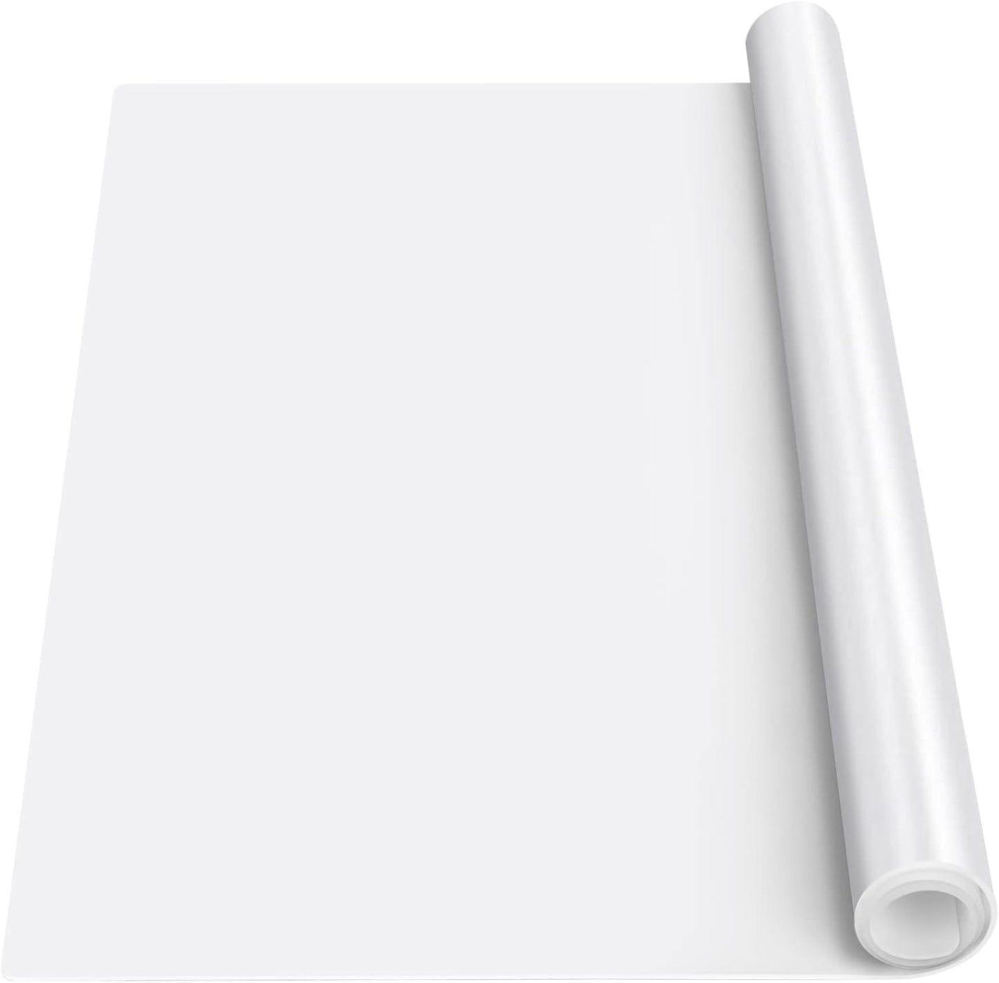 Silicone Mats for Kitchen Counter Thicker Extra Large Heat Resistant Mats Countertop Protector Liners for Bottom of Oven Air Fryer Coffee Maker, 24" x 16" x 2 mm, Translucent