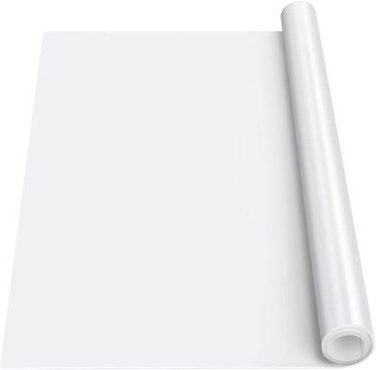 Silicone Mats for Kitchen Counter Thicker Extra Large Heat Resistant Mats Countertop Protector Liners for Bottom of Oven Air Fryer Coffee Maker, 24" x 16" x 2 mm, Translucent