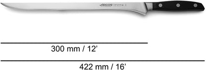 Arcos Forged Paring Knife 4 Inch Stainless Steel. Sharp Kitchen Knife for Peeling Fruits and Vegetables. Ergonomic Polyoxymethylene Handle and 100mm Blade. Series Manhattan. Color Black