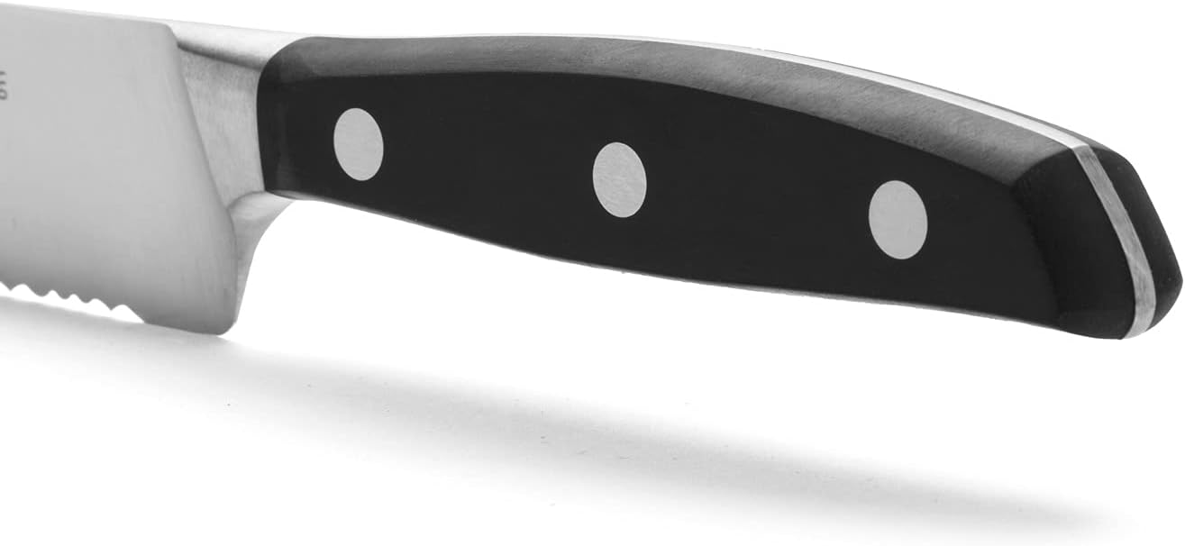 Arcos Forged Paring Knife 4 Inch Stainless Steel. Sharp Kitchen Knife for Peeling Fruits and Vegetables. Ergonomic Polyoxymethylene Handle and 100mm Blade. Series Manhattan. Color Black