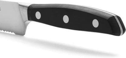 Arcos Forged Paring Knife 4 Inch Stainless Steel. Sharp Kitchen Knife for Peeling Fruits and Vegetables. Ergonomic Polyoxymethylene Handle and 100mm Blade. Series Manhattan. Color Black