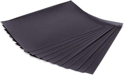 Briartw 10 Sheets Rubber Soft Magnet Sheet for Metal Cutting Dies Storage, Crafts Tool Scrapbooking Arts and Crafts Flexible Placement Mats, 3mm 6.85x5inches