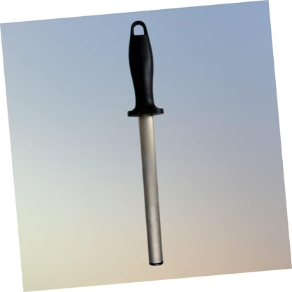 Diamond Carbon Steel Sharpening Rod Honing Tool with Ergonomic Rubber Handle for Kitchen and Outdoor Use Efficient Sharpener Stick for Precision Knife Maintenance