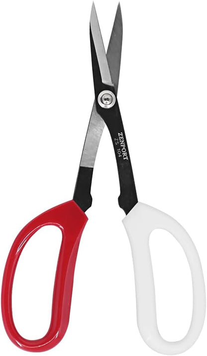 Zenport ZS104 Deluxe Scissors, 8 inches long, Horticulture & Craft Scissors with Durable Carbon Steel Blades, Precision Cutting of Plants, Garden, Fruit, and Craft Materials