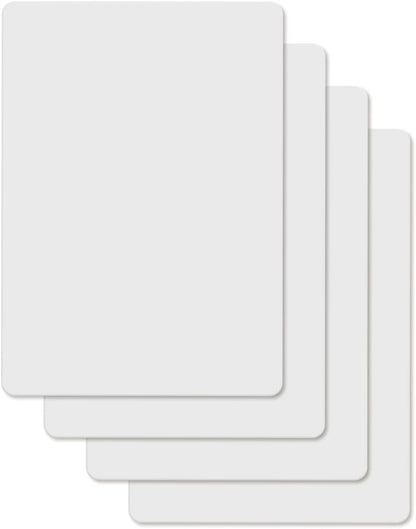 Cut N' Funnel Food Service Grade Heavy Gauge Flexible Cutting Board Mats 4 Pack 9” x 12” Made in the USA BPA Free Plastic Dishwasher Safe