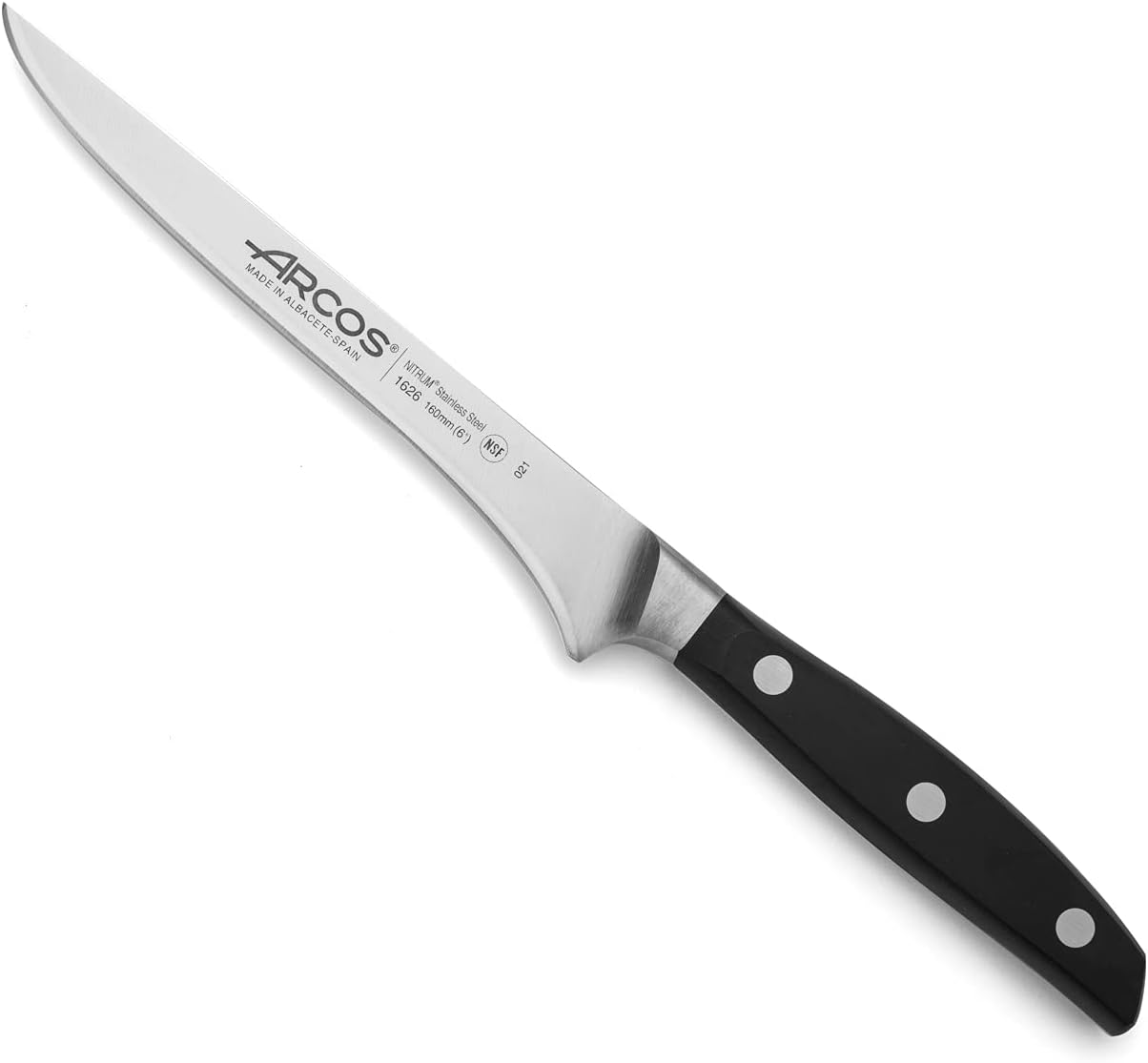 Arcos Forged Paring Knife 4 Inch Stainless Steel. Sharp Kitchen Knife for Peeling Fruits and Vegetables. Ergonomic Polyoxymethylene Handle and 100mm Blade. Series Manhattan. Color Black
